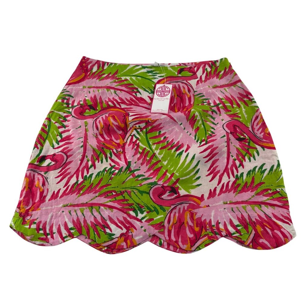 Buckhead‎ Betties Womens S Tropical Print Scalloped Hem Skirt
